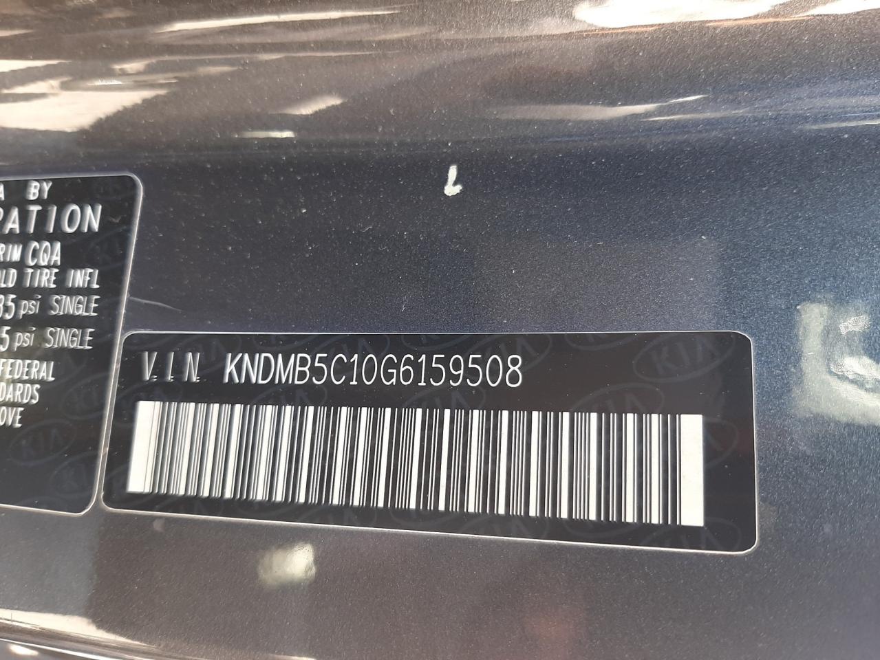 KNDMB5C10G6159508 2016 Kia Sedona Lx