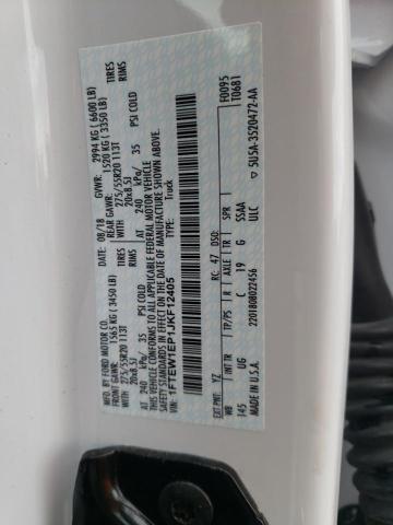 2018 Ford F150 Supercrew VIN: 1FTEW1EP1JKF12405 Lot: 60759314