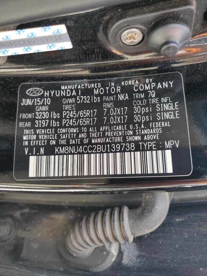 KM8NU4CC2BU139738 2011 Hyundai Veracruz Gls