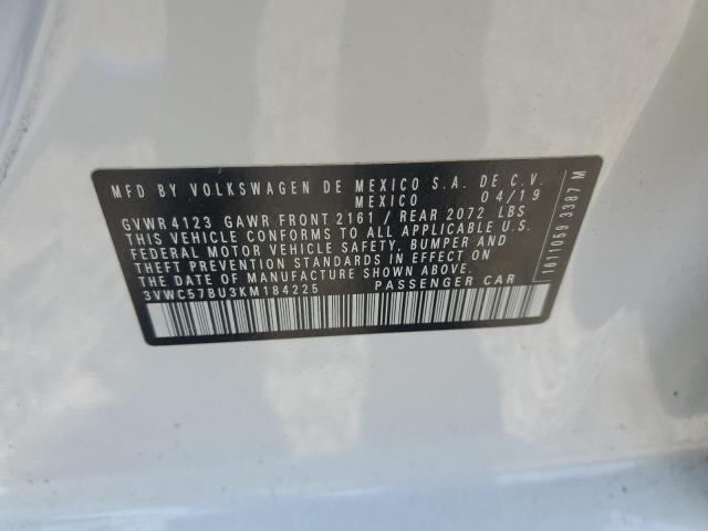 2019 VOLKSWAGEN NEW JETTA 3VWC57BU3KM184225