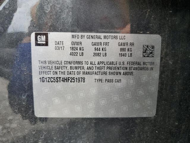 2017 CHEVROLET MALIBU LS - 1G1ZC5ST4HF251978