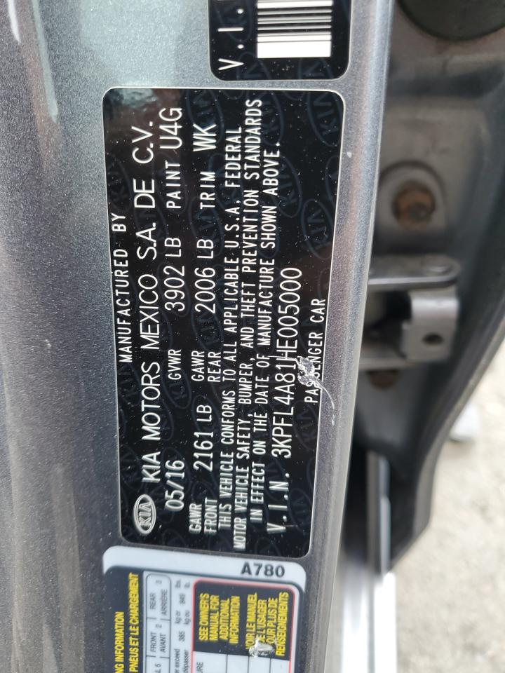 3KPFL4A81HE005000 2017 Kia Forte Ex