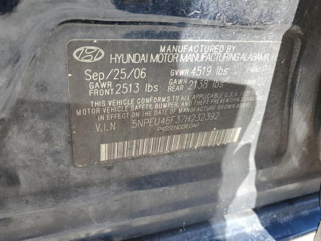 2007 Hyundai Sonata Se VIN: 5NPEU46F37H232392 Lot: 60835394