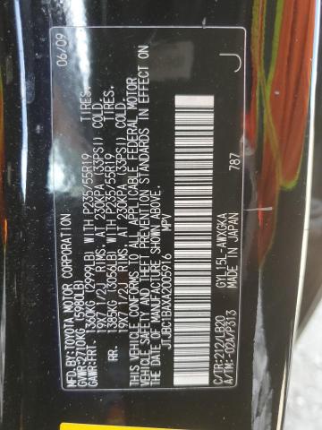 2010 Lexus Rx 450 VIN: JTJBC1BAXA2005916 Lot: 60354764