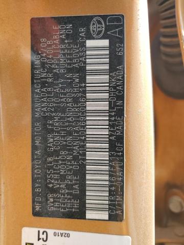 2009 Toyota Corolla Matrix S VIN: 2T1LE40E69C006714 Lot: 59170294