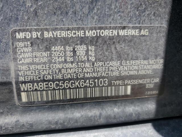 2016 BMW 328 I SULE WBA8E9C56GK645103