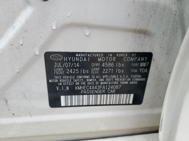 2015 HYUNDAI SONATA HYB - KMHEC4A43FA124087