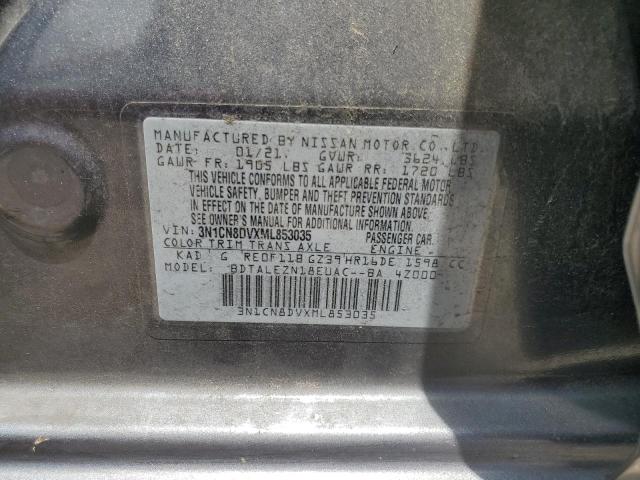 2021 NISSAN VERSA S - 3N1CN8DVXML853035