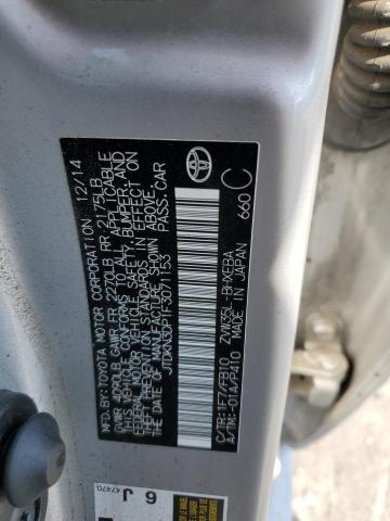2015 TOYOTA PRIUS PLUG JTDKN3DP1F3071153
