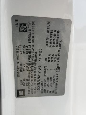 2016 CHEVROLET COLORADO - 1GCHSBEA3G1171548