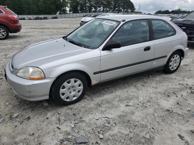 HONDA CIVIC DX 1998 silver hatchbac gas 2HGEJ644XWH120512 photo #1