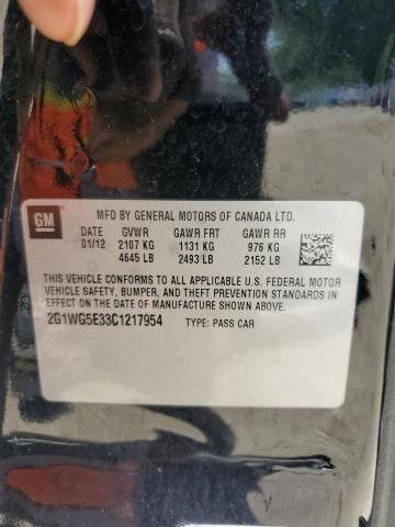 2012 CHEVROLET IMPALA LT - 2G1WG5E33C1217954