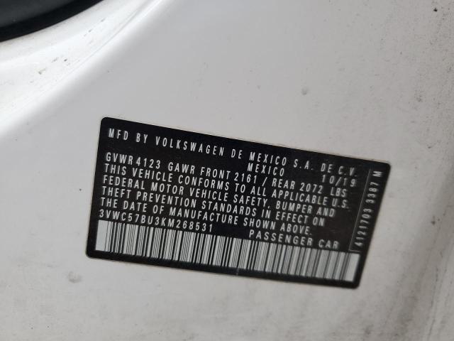 2019 VOLKSWAGEN JETTA S 3VWC57BU3KM268531