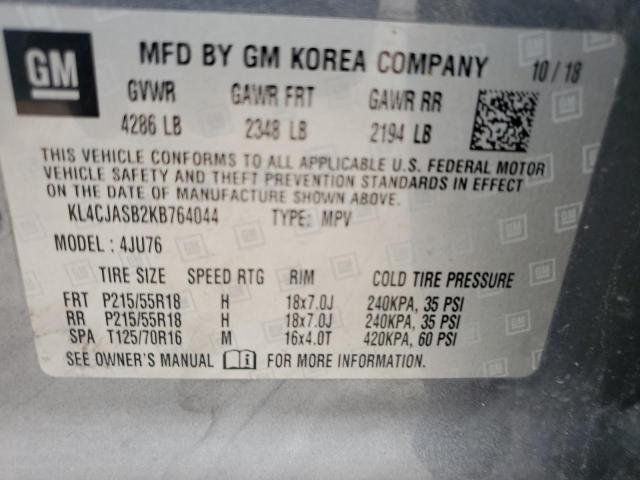 2019 BUICK ENCORE PRE - KL4CJASB2KB764044