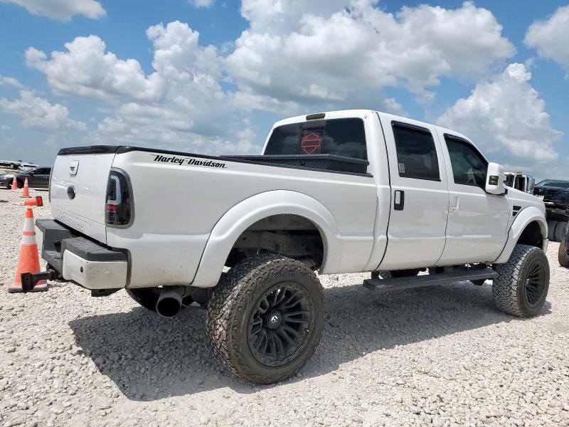 FORD F250 SUPER 2008 white crew pic diesel 1FTSW21R68ED59481 photo #4