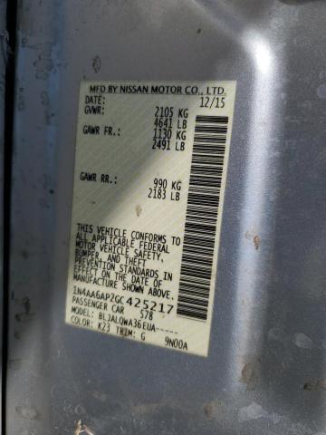 2016 NISSAN MAXIMA 3.5 - 1N4AA6AP2GC425217