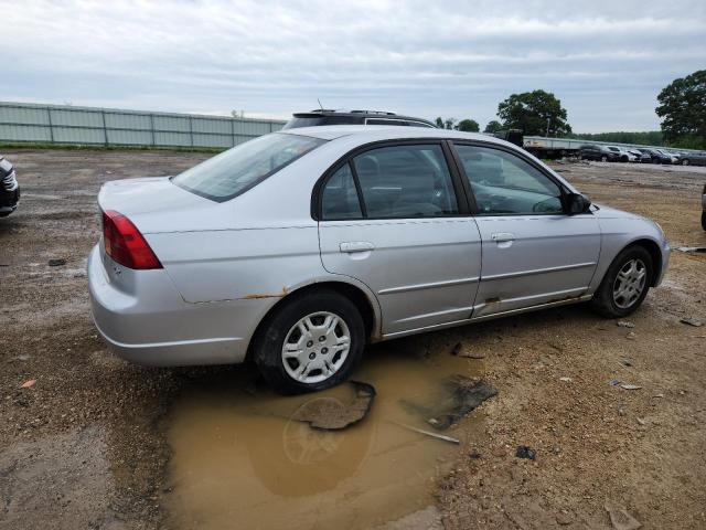 HONDA CIVIC LX 2002 silver sedan 4d gas 1HGES16612L004238 photo #4
