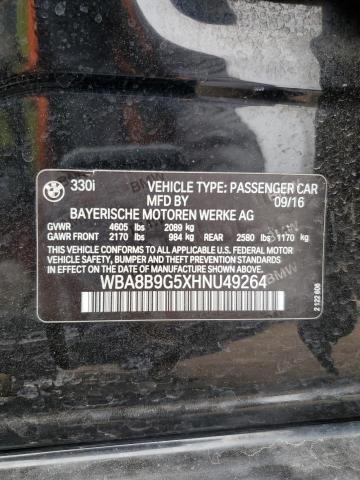 2017 BMW 330 I WBA8B9G5XHNU49264