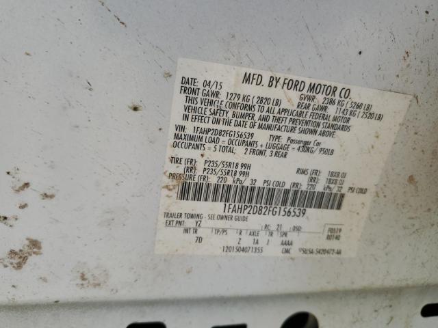2015 FORD TAURUS SE 1FAHP2D82FG156539