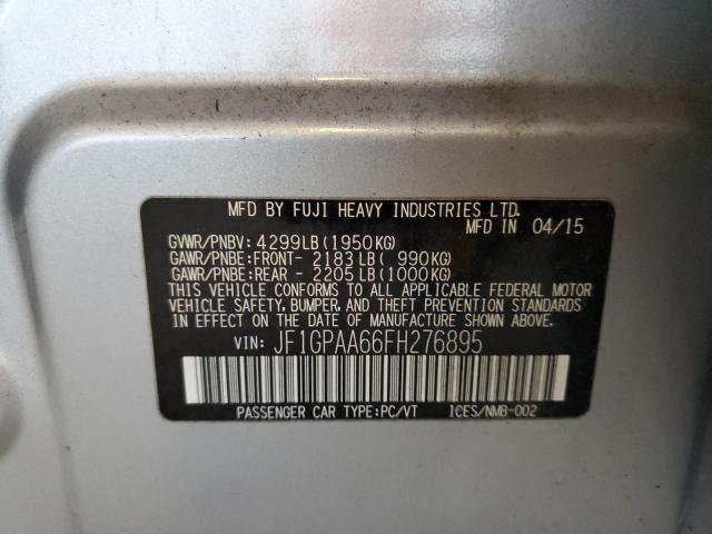 2015 SUBARU IMPREZA JF1GPAA66FH276895