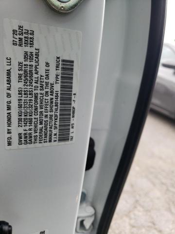 2020 HONDA RIDGELINE 5FPYK3F74LB014841