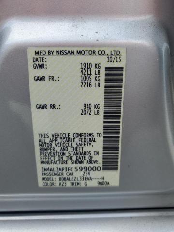 2015 NISSAN ALTIMA 2.5 - 1N4AL3AP3FC599000