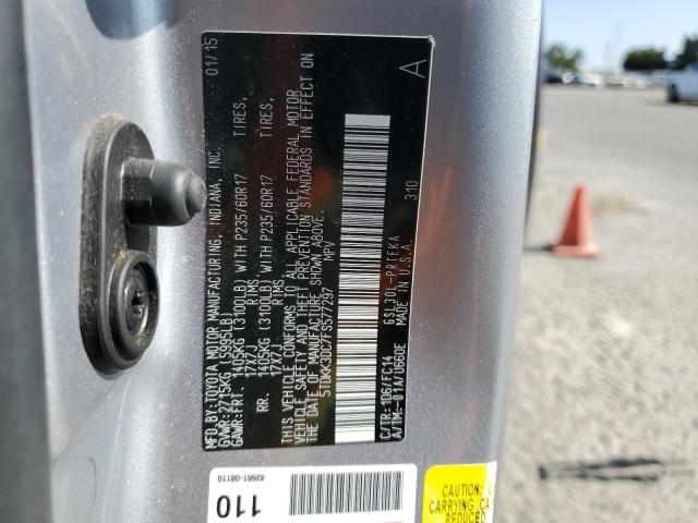 2015 TOYOTA SIENNA LE - 5TDKK3DC7FS577297