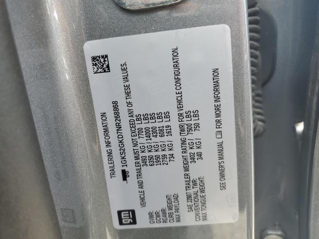 2022 GMC YUKON XL K 1GKS2GKD7NR268868
