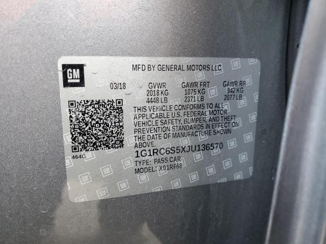 2018 CHEVROLET VOLT LT - 1G1RC6S5XJU136570