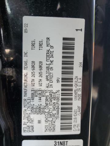 2023 TOYOTA SEQUOIA SR 7SVAAABA1PX001176