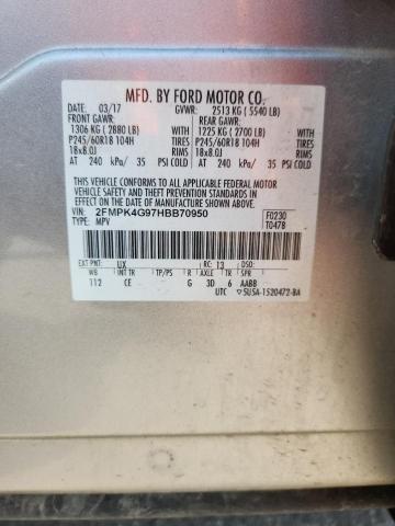 2017 FORD EDGE SE 2FMPK4G97HBB70950