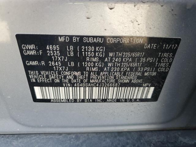 2018 SUBARU OUTBACK 2. 4S4BSAHC4J3266687
