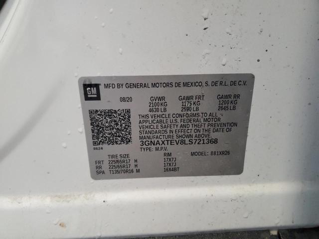3GNAXTEV8LS721368 2020 CHEVROLET EQUINOX