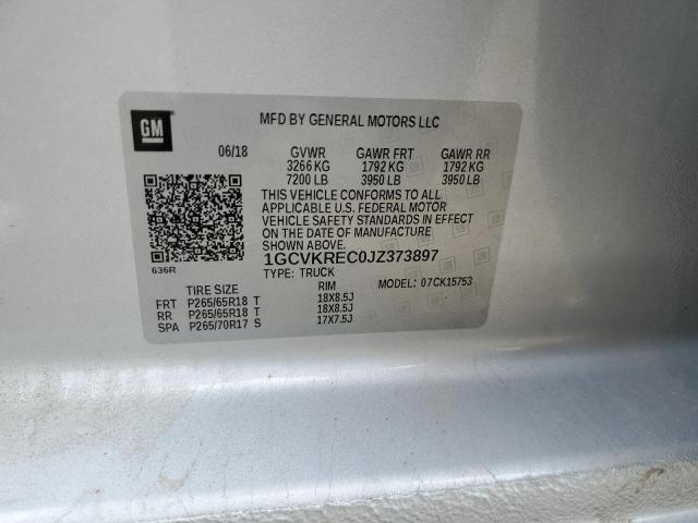 2018 CHEVROLET SILVERADO - 1GCVKREC0JZ373897