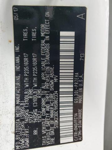 2017 TOYOTA SIENNA LE 5TDKZ3DC1HS862334