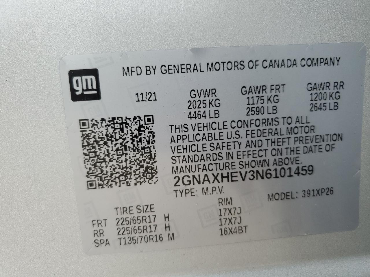 CHEVROLET EQUINOX LS