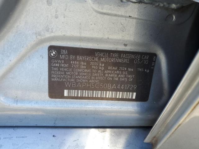2011 BMW 328 I SULE - WBAPH5C50BA441729
