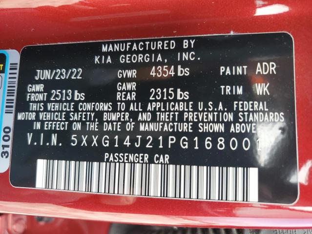2023 KIA K5 LXS 5XXG14J21PG168001