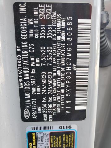 2021 KIA TELLURIDE 5XYP3DHC7MG180685