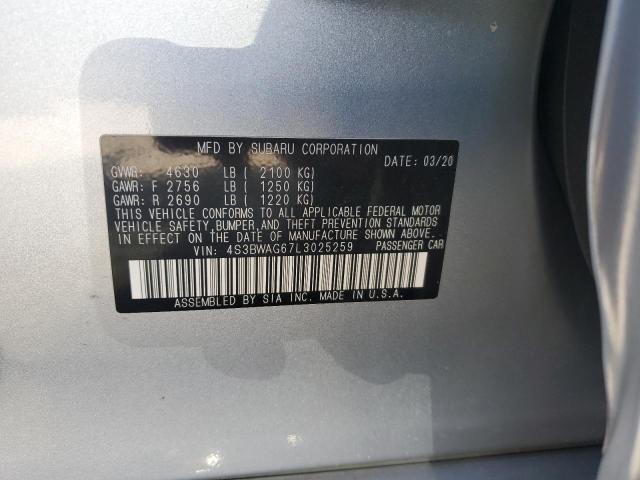 2020 SUBARU LEGACY SPO 4S3BWAG67L3025259