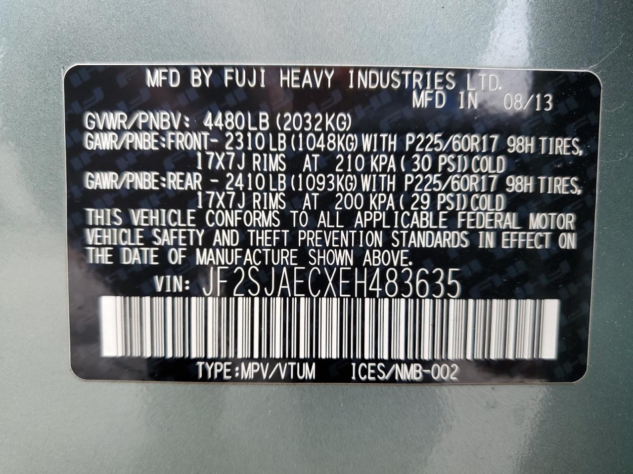 SUBARU FORESTER 2.5I PREMIUM