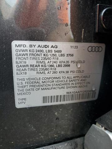 2024 AUDI Q5 PREMIUM WA1GAAFY2R2049257