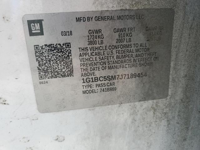 2018 CHEVROLET CRUZE LS - 1G1BC5SM7J7189454