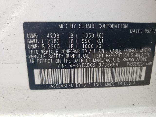 2017 SUBARU IMPREZA PR 4S3GTAD62H3736698