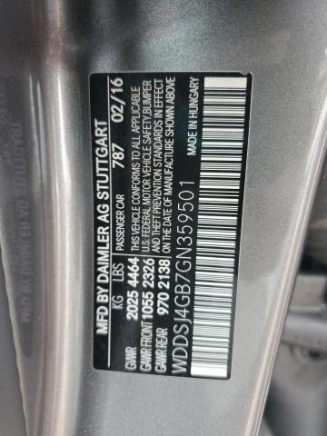 2016 MERCEDES-BENZ CLA 250 4M WDDSJ4GB7GN359501