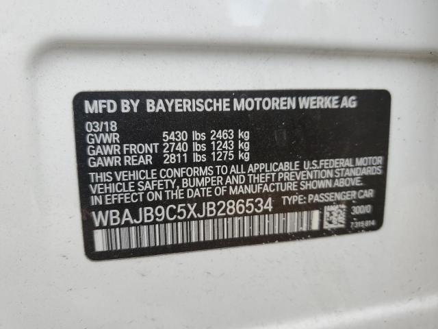 2018 BMW M550XI WBAJB9C5XJB286534