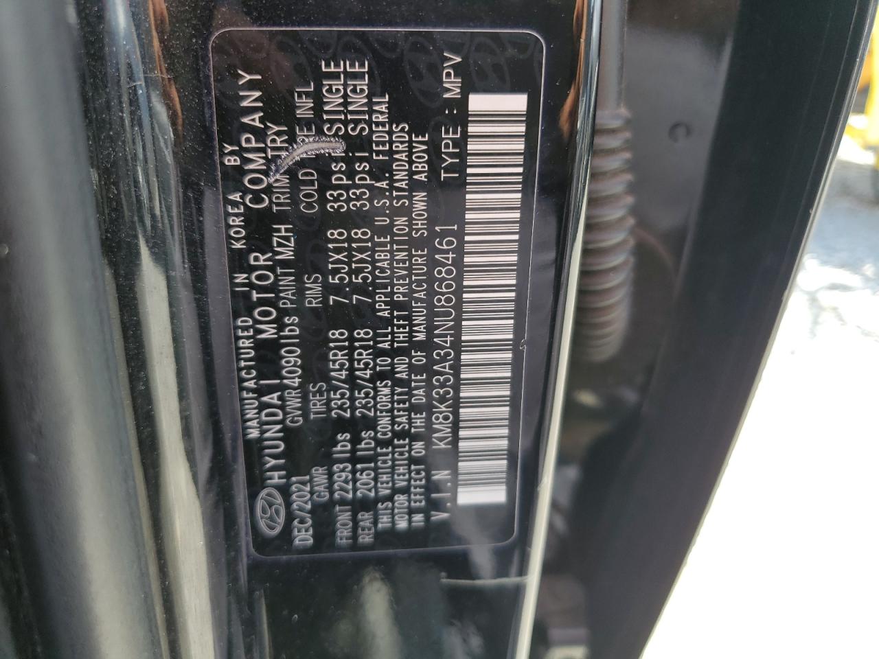 Lot #3312273772 2022 HYUNDAI KONA N LIN