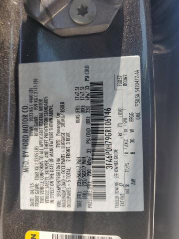 2016 FORD FUSION SE - 3FA6P0H79GR106146