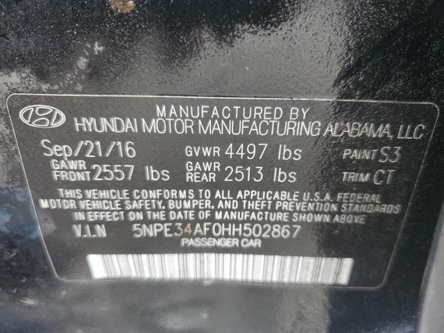 2017 HYUNDAI SONATA SPO - 5NPE34AF0HH502867
