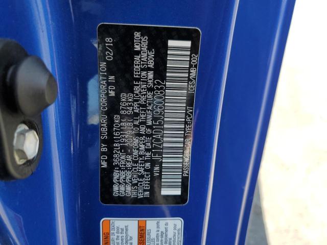 2018 SUBARU BRZ 2.0 TS JF1ZCAD15J9600832